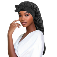 2 Bonnets de nuit en satin de soie