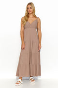  Robe de jour model 194316 Makadamia 