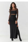  Robe longue model 218306 Makadamia 