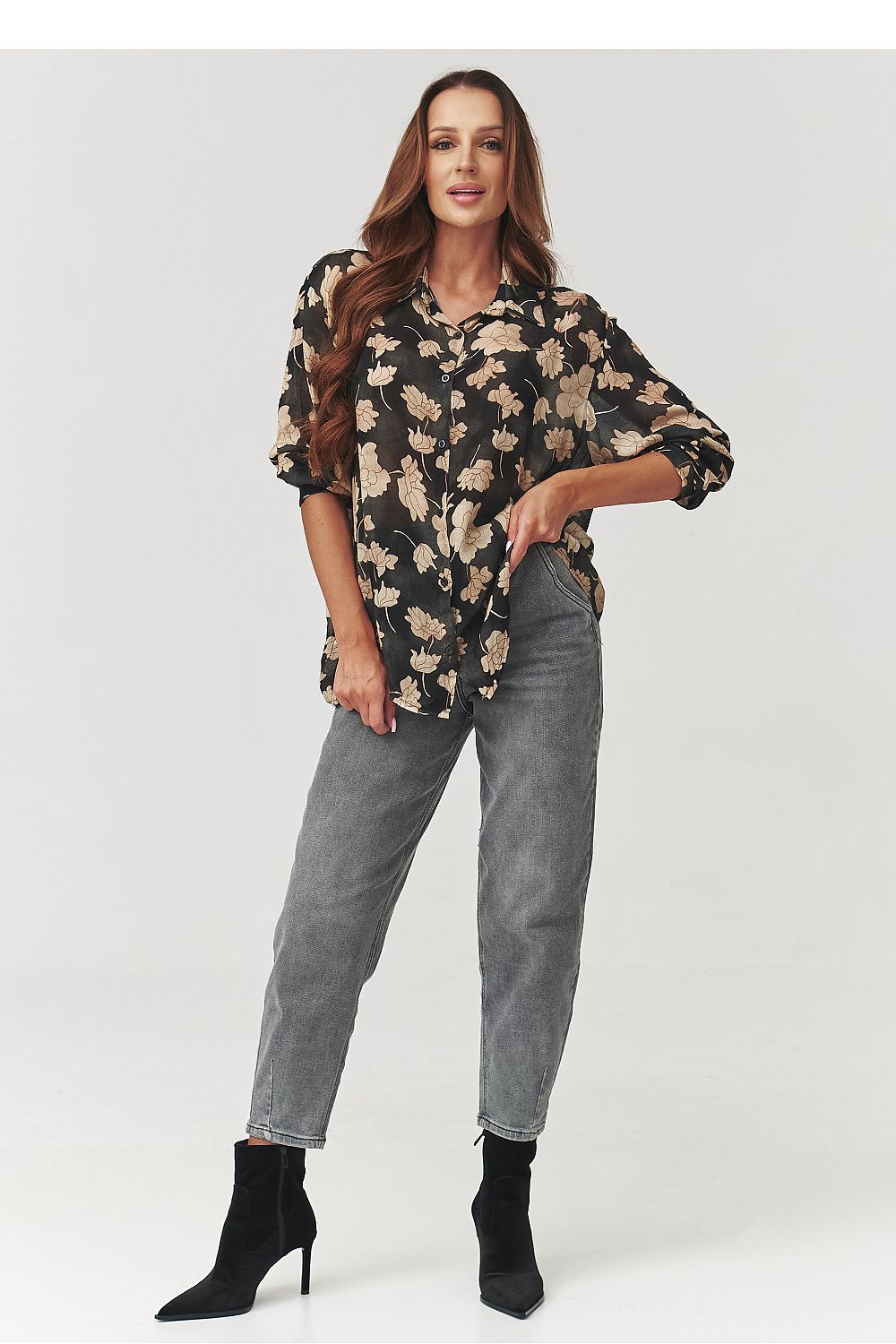  Chemise manche longue model 219729 Makadamia 