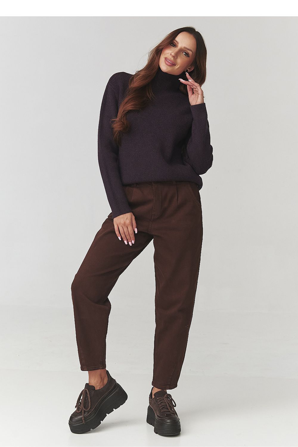  Col roulé model 220773 Makadamia 