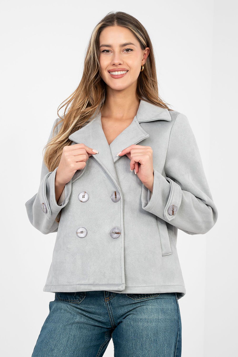  Manteau model 224729 Factory Price 