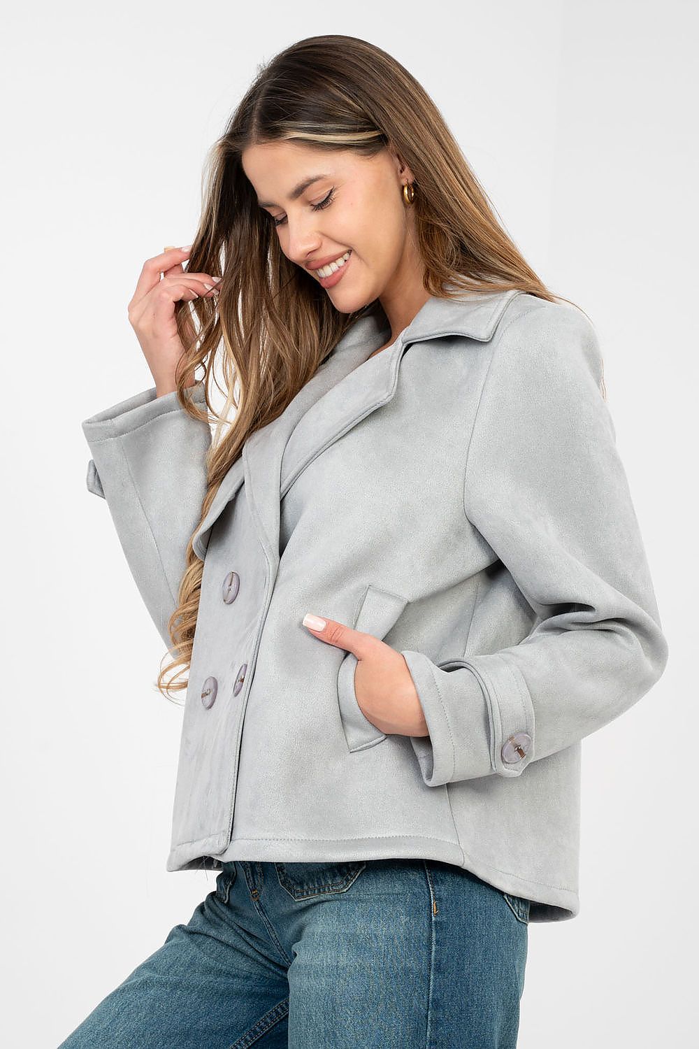  Manteau model 224729 Factory Price 