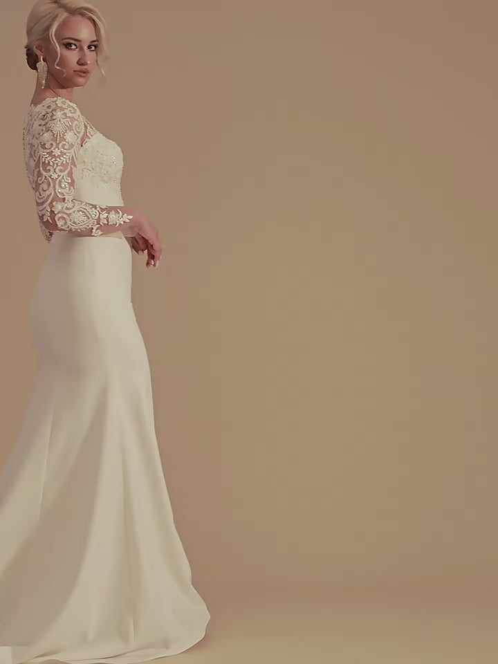 Robe de mariée sirène élégante