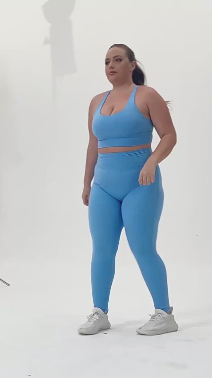 Ensemble de yoga respirants 2 pièces Plus Size
