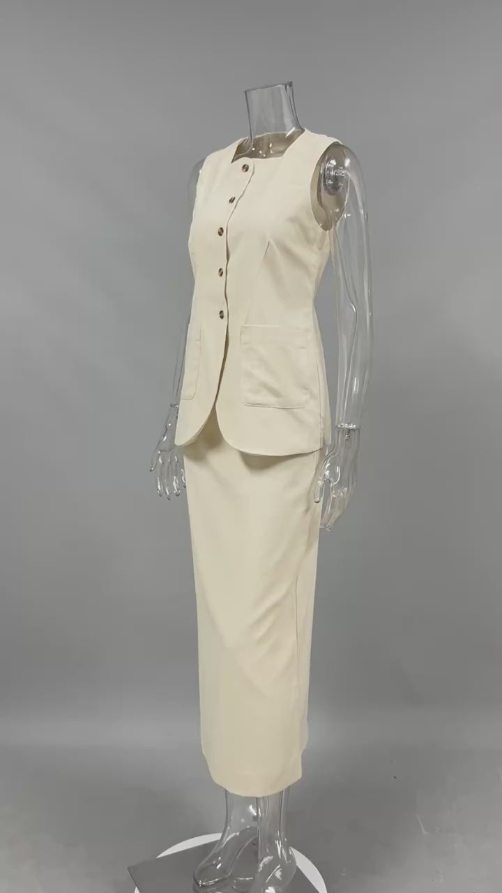 Ensemble blazer et jupe femme